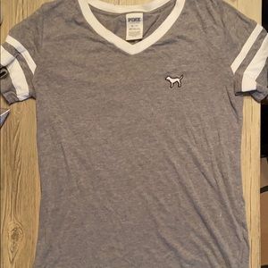 Pink short sleeve shirt